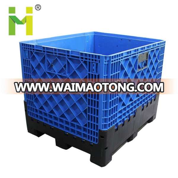 Large Foldable Storage Container Folding Plastic Bulk Bin