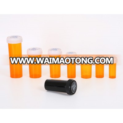 Medicine Reversible Vials, amber pill bottle